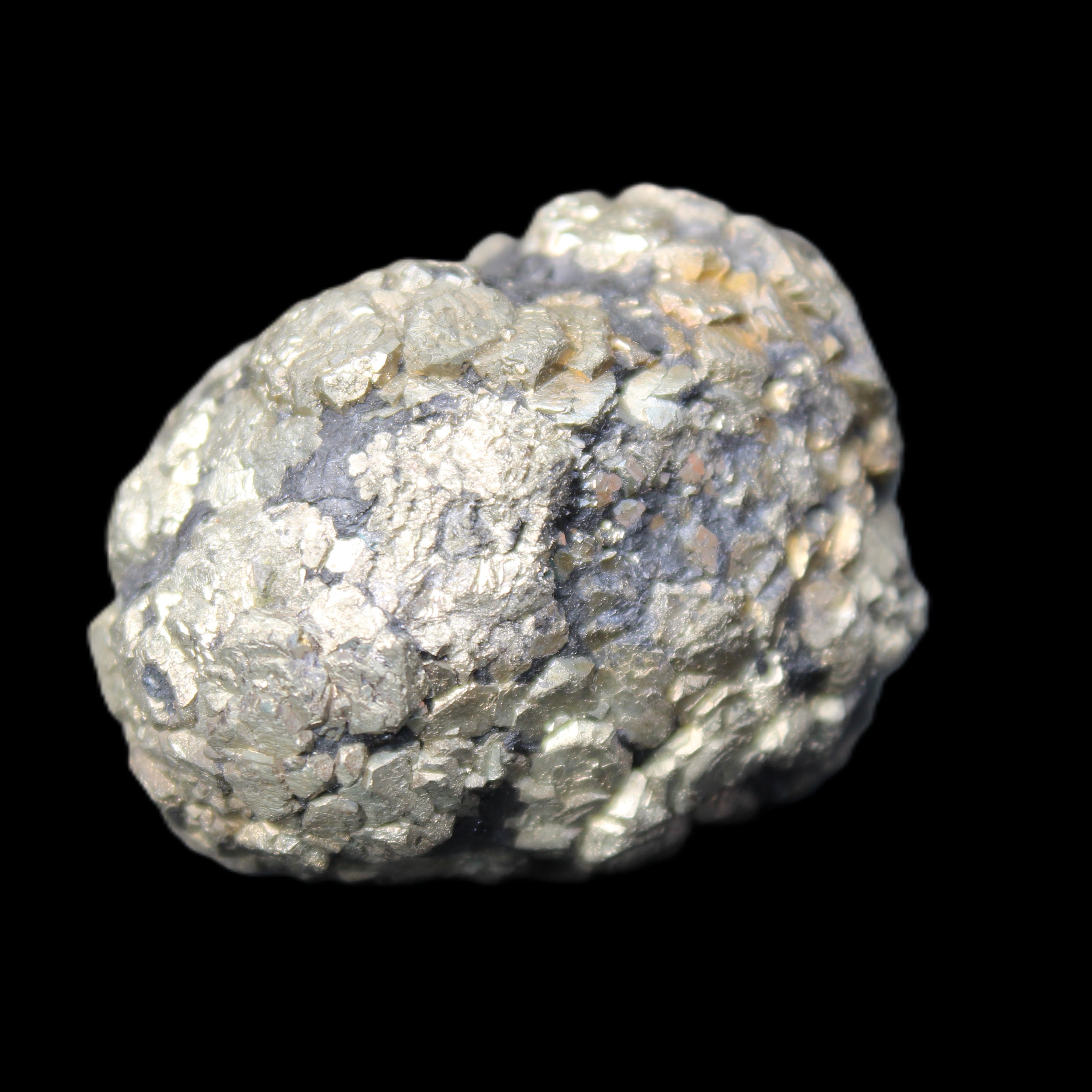 Chalcopyrite cluster from Pakistan 43mm 122g in sunlight - Rocks and Things Store