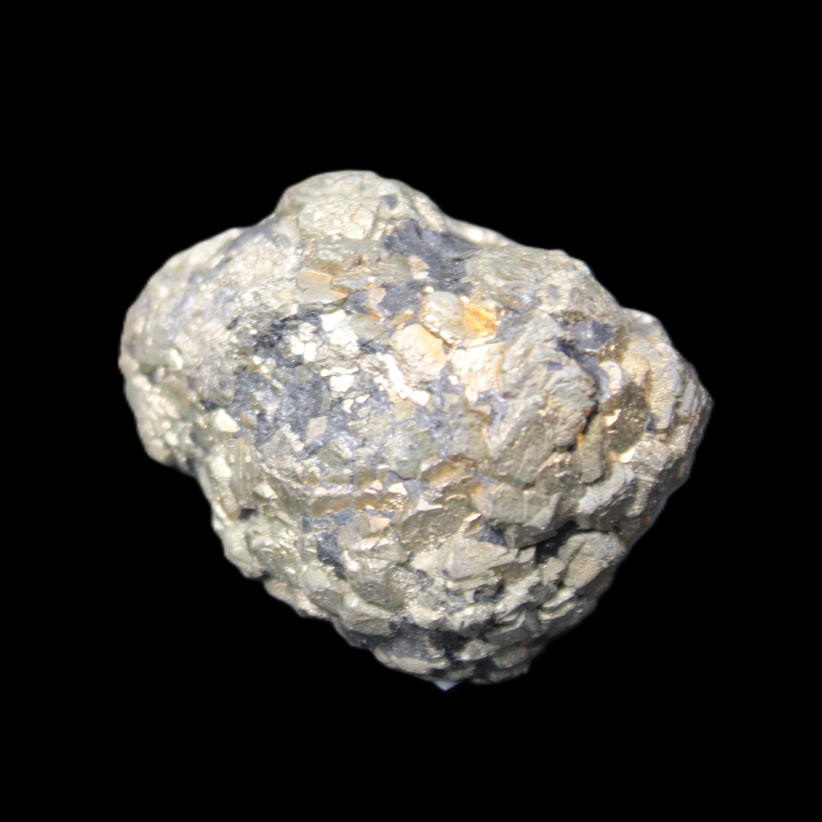 Chalcopyrite cluster from Pakistan 43mm 122g in sunlight - Rocks and Things Store