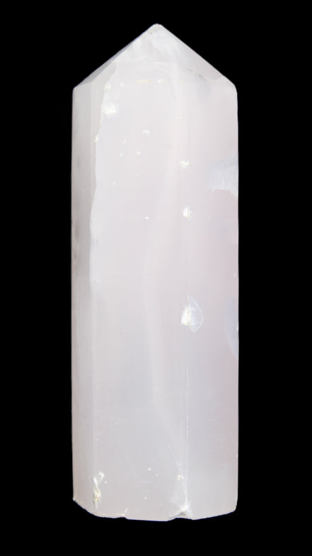 Mangano Calcite UV-reactive obelisk 92mm 157g in sunlight - Rocks and Things Store