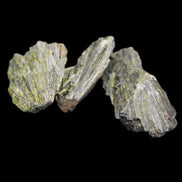 Epidote 3 floral crystal clusters 16g in sunlight - Rocks and Things Store