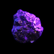 Chalcopyrite cluster from Pakistan 32*30*31mm 73g in UV light - Rocks and Things Store