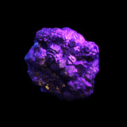 Chalcopyrite cluster from Pakistan 32*30*31mm 73g in UV light - Rocks and Things Store