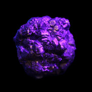 Chalcopyrite cluster from Pakistan 32*30*31mm 73g in UV light - Rocks and Things Store