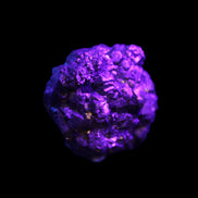 Chalcopyrite cluster from Pakistan 32*30*31mm 73g in UV light - Rocks and Things Store