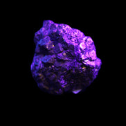 Chalcopyrite cluster from Pakistan 32*30*31mm 73g in UV light - Rocks and Things Store