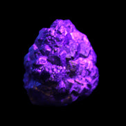 Chalcopyrite cluster from Pakistan 32*30*31mm 73g in UV light - Rocks and Things Store