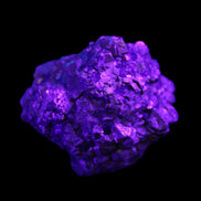 Chalcopyrite cluster from Pakistan 40*32*32mm 95g in UV light - Rocks and Things Store