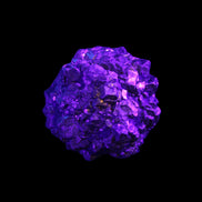 Chalcopyrite cluster from Pakistan 40*32*32mm 95g in UV light - Rocks and Things Store