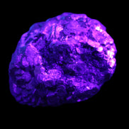 Chalcopyrite cluster from Pakistan 37*35*27mm 86.6g in UV light - Rocks and Things Store