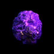 Chalcopyrite cluster from Pakistan 37*35*27mm 86.6g in UV light - Rocks and Things Store