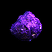 Chalcopyrite cluster from Pakistan 37*35*27mm 86.6g in UV light - Rocks and Things Store