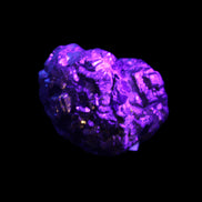 Chalcopyrite cluster from Pakistan 37*35*27mm 86.6g in UV light - Rocks and Things Store