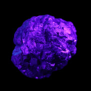 Chalcopyrite cluster from Pakistan 40*30*31mm 86.3g in UV light - Rocks and Things Store