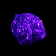 Chalcopyrite cluster from Pakistan 40*30*31mm 86.3g in UV light - Rocks and Things Store