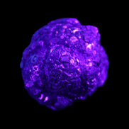 Chalcopyrite cluster from Pakistan 40*30*31mm 86.3g in UV light - Rocks and Things Store