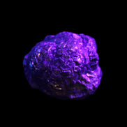 Chalcopyrite cluster from Pakistan 40*30*31mm 86.3g in UV light - Rocks and Things Store
