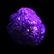 Chalcopyrite cluster from Pakistan 40*30*31mm 86.3g in UV light - Rocks and Things Store