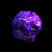 Chalcopyrite cluster from Pakistan 40*30*31mm 86.3g in UV light - Rocks and Things Store