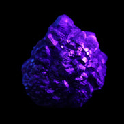Chalcopyrite cluster from Pakistan 40*32*25mm 80.0g in UV light - Rocks and Things Store