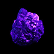 Chalcopyrite cluster from Pakistan 40*32*25mm 80.0g in UV light - Rocks and Things Store