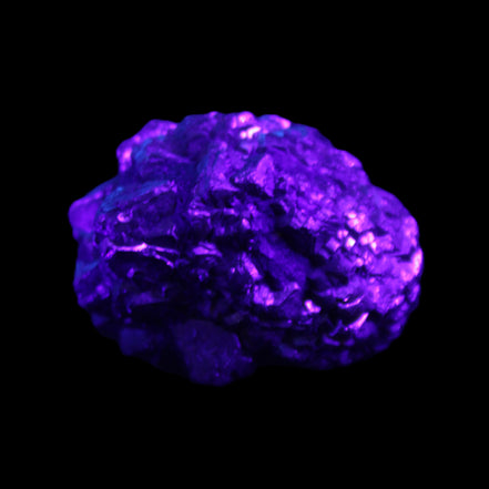 Chalcopyrite cluster from Pakistan 40*32*25mm 80.0g in UV light - Rocks and Things Store