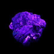 Chalcopyrite cluster from Pakistan 40*32*32mm 95g in UV light - Rocks and Things Store