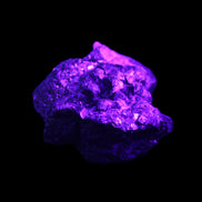 Chalcopyrite cluster from Pakistan 40*32*32mm 95g in UV light - Rocks and Things Store