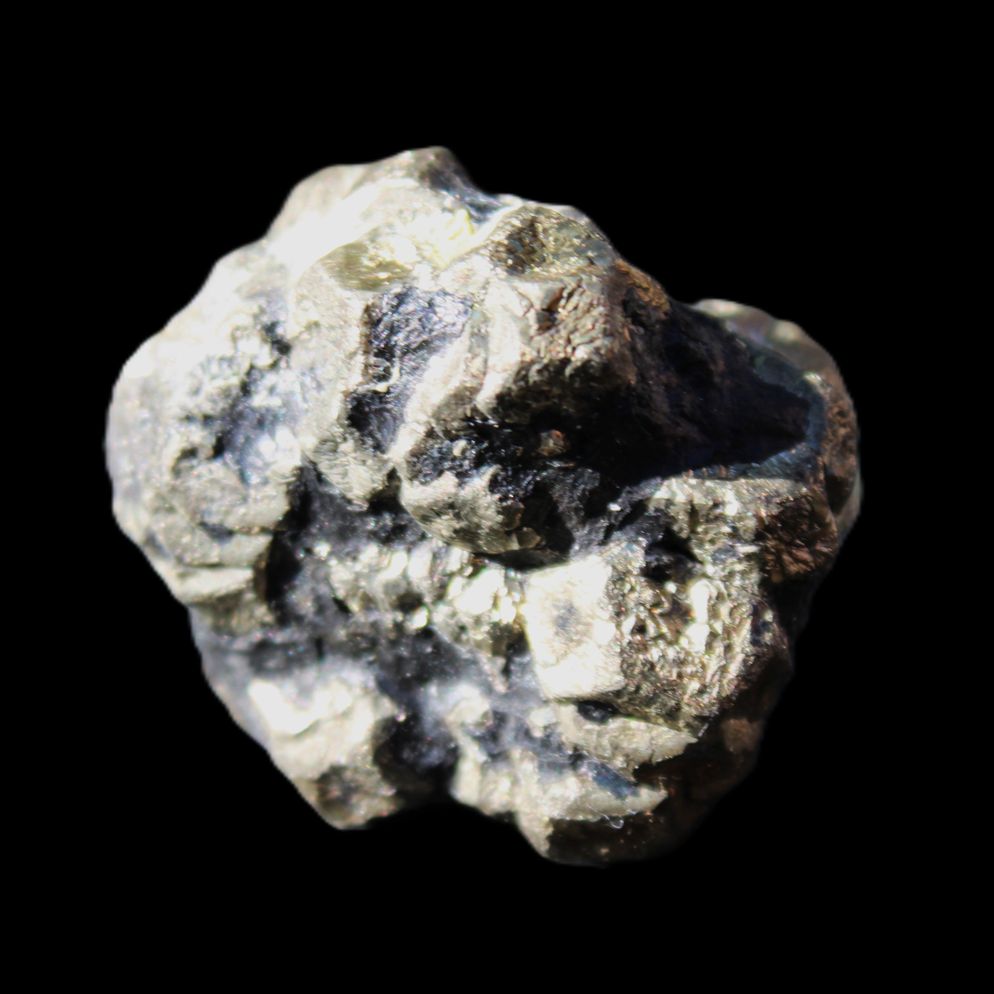 Chalcopyrite cluster from Pakistan 32*28*24mm 52.4g in sunlight - Rocks and Things Store