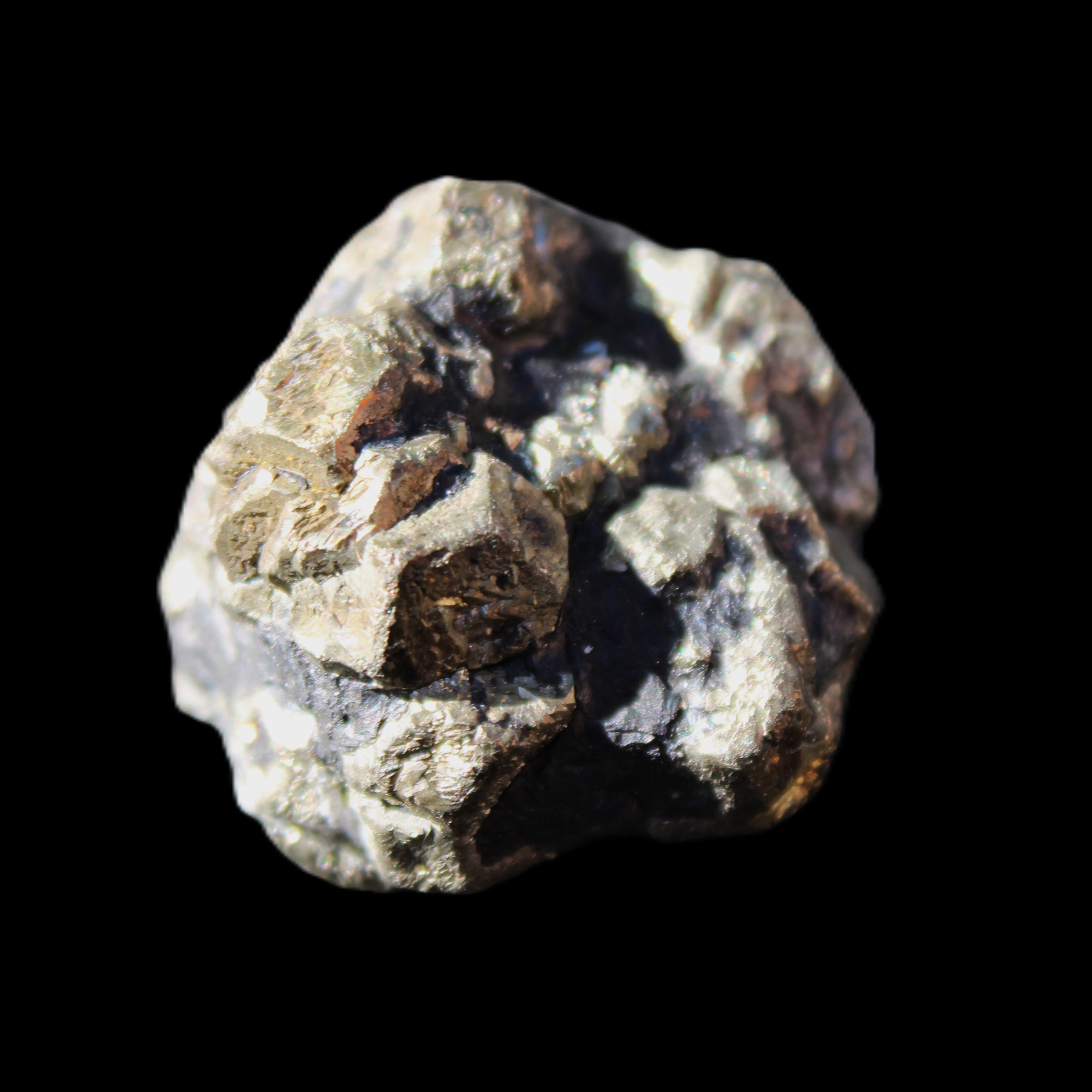 Chalcopyrite cluster from Pakistan 32*28*24mm 52.4g in sunlight - Rocks and Things Store