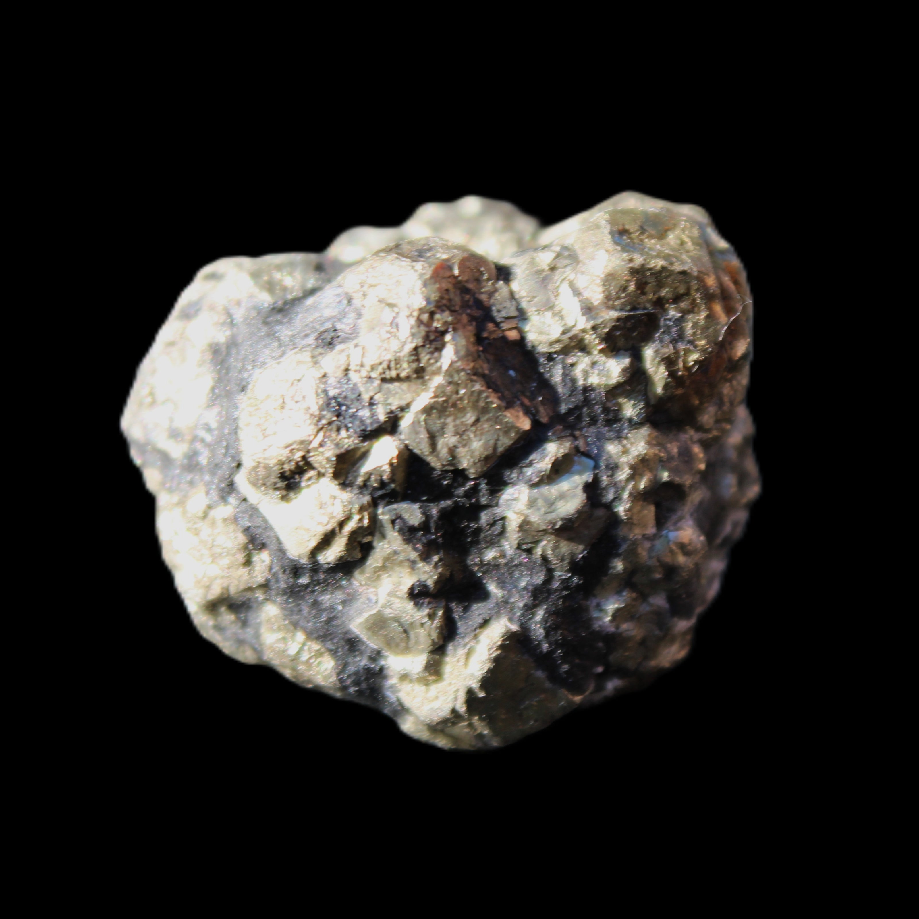 Chalcopyrite cluster from Pakistan 32*28*24mm 52.4g in sunlight - Rocks and Things Store