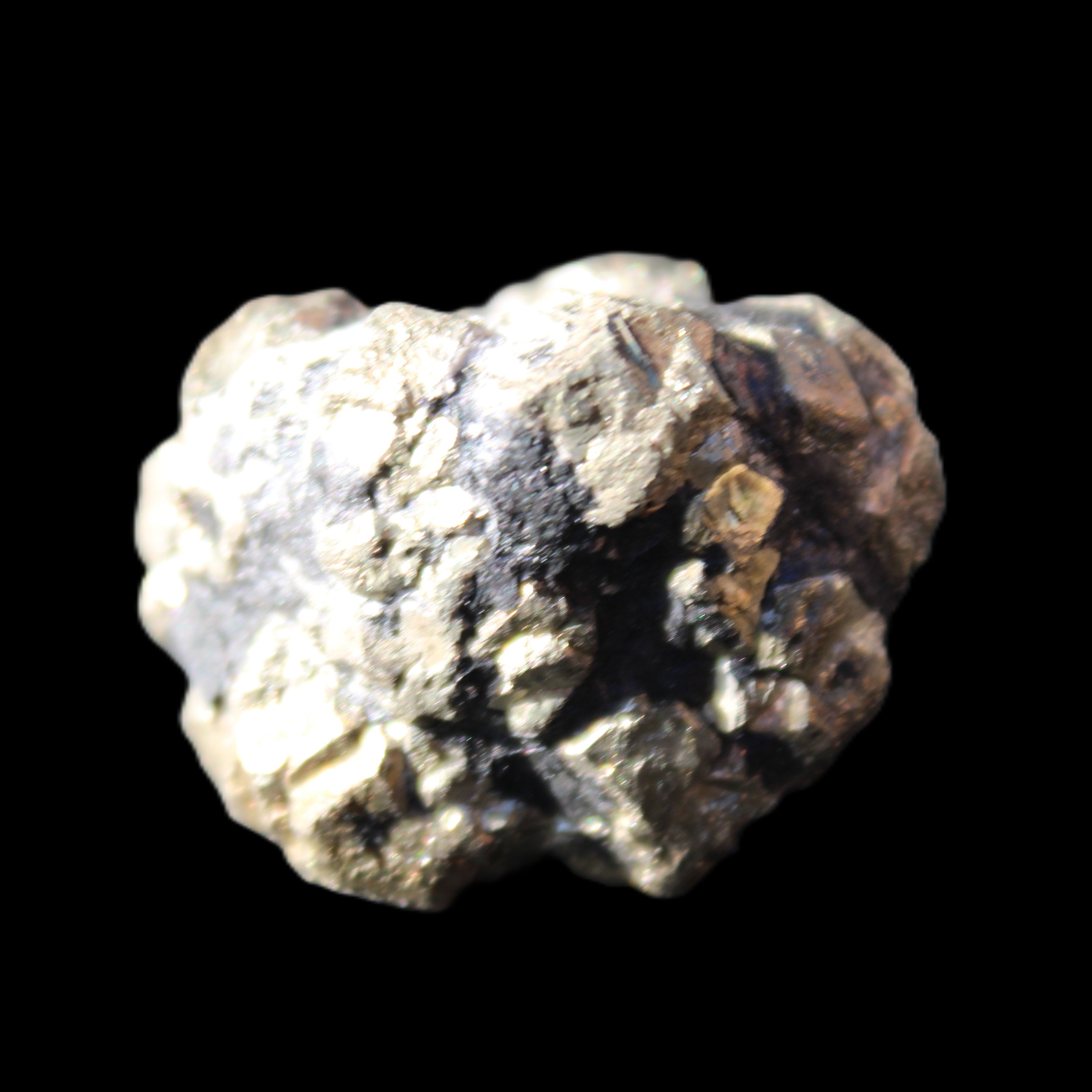 Chalcopyrite cluster from Pakistan 32*28*24mm 52.4g in sunlight - Rocks and Things Store