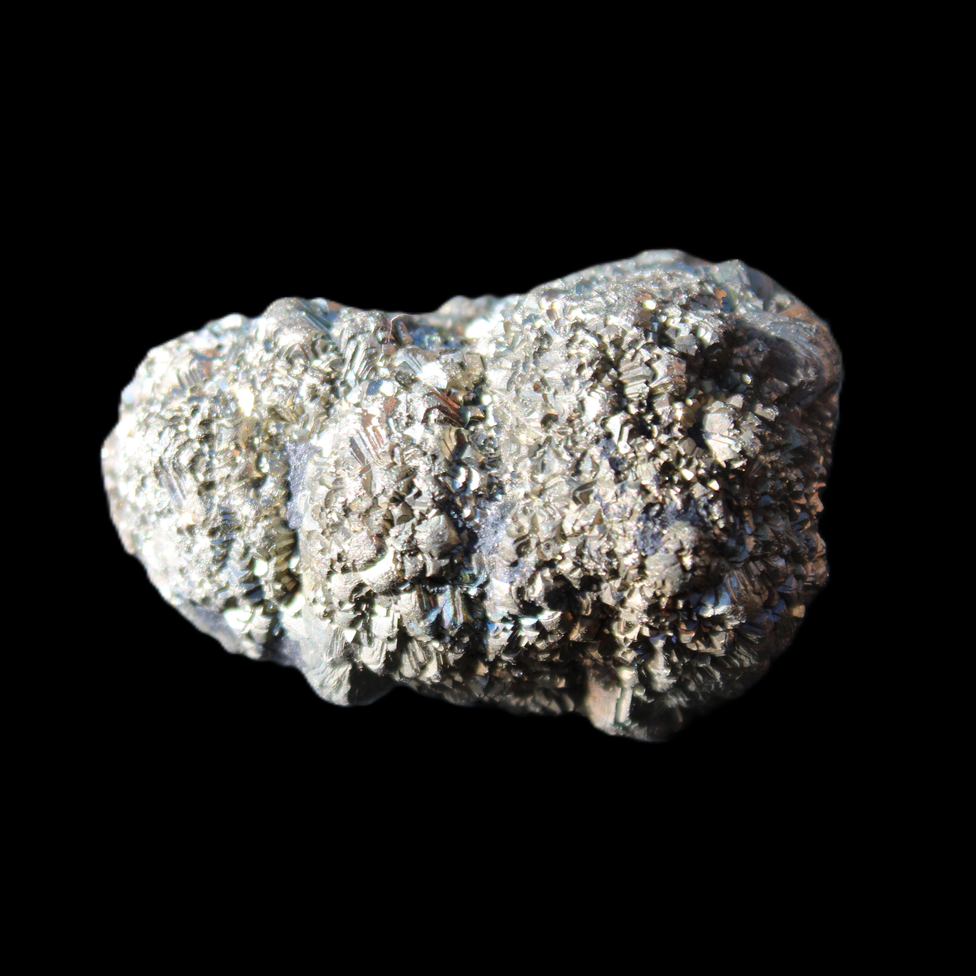 Chalcopyrite cluster from Pakistan 42*32*27mm 66.8g in sunlight - Rocks and Things Store