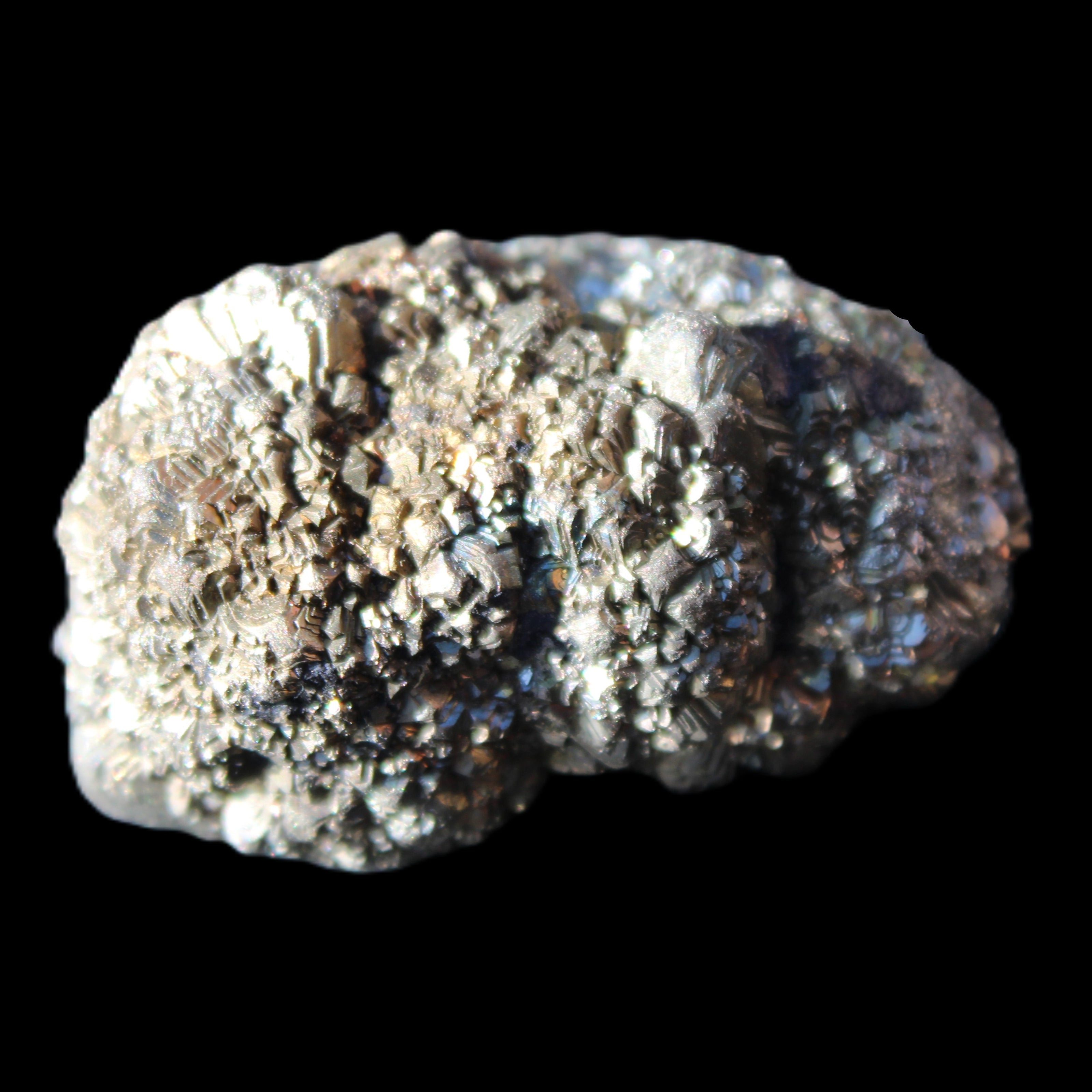 Chalcopyrite cluster from Pakistan 42*32*27mm 66.8g in sunlight - Rocks and Things Store