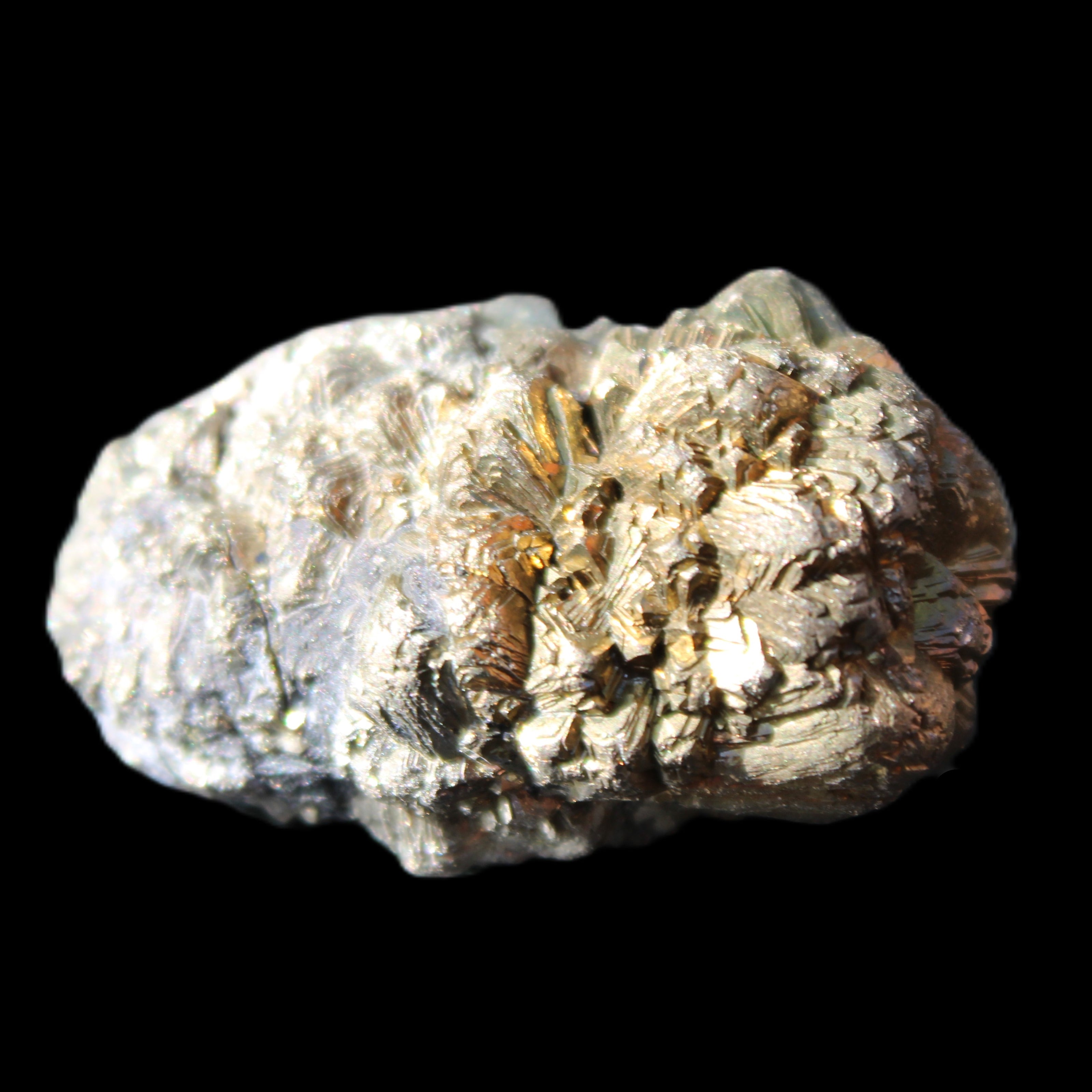 Chalcopyrite cluster from Pakistan 36*20*20mm 44.5g in sunlight - Rocks and Things Store