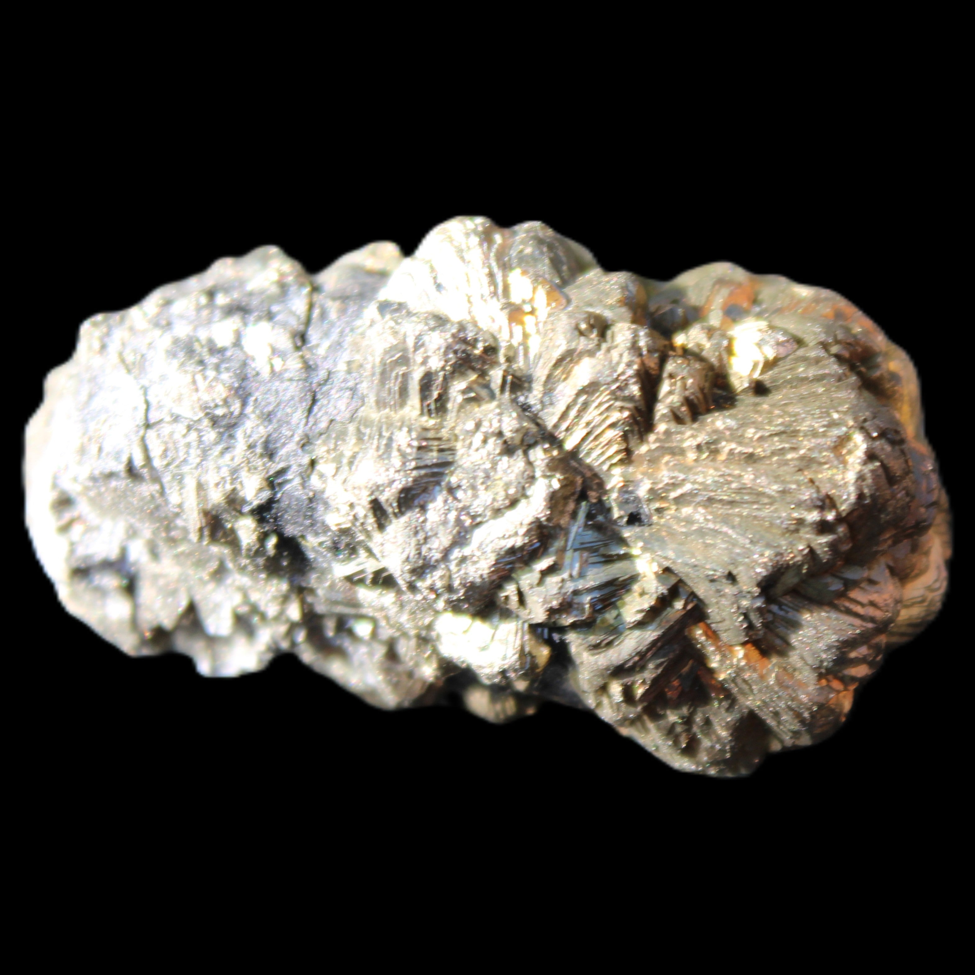 Chalcopyrite cluster from Pakistan 36*20*20mm 44.5g in sunlight - Rocks and Things Store