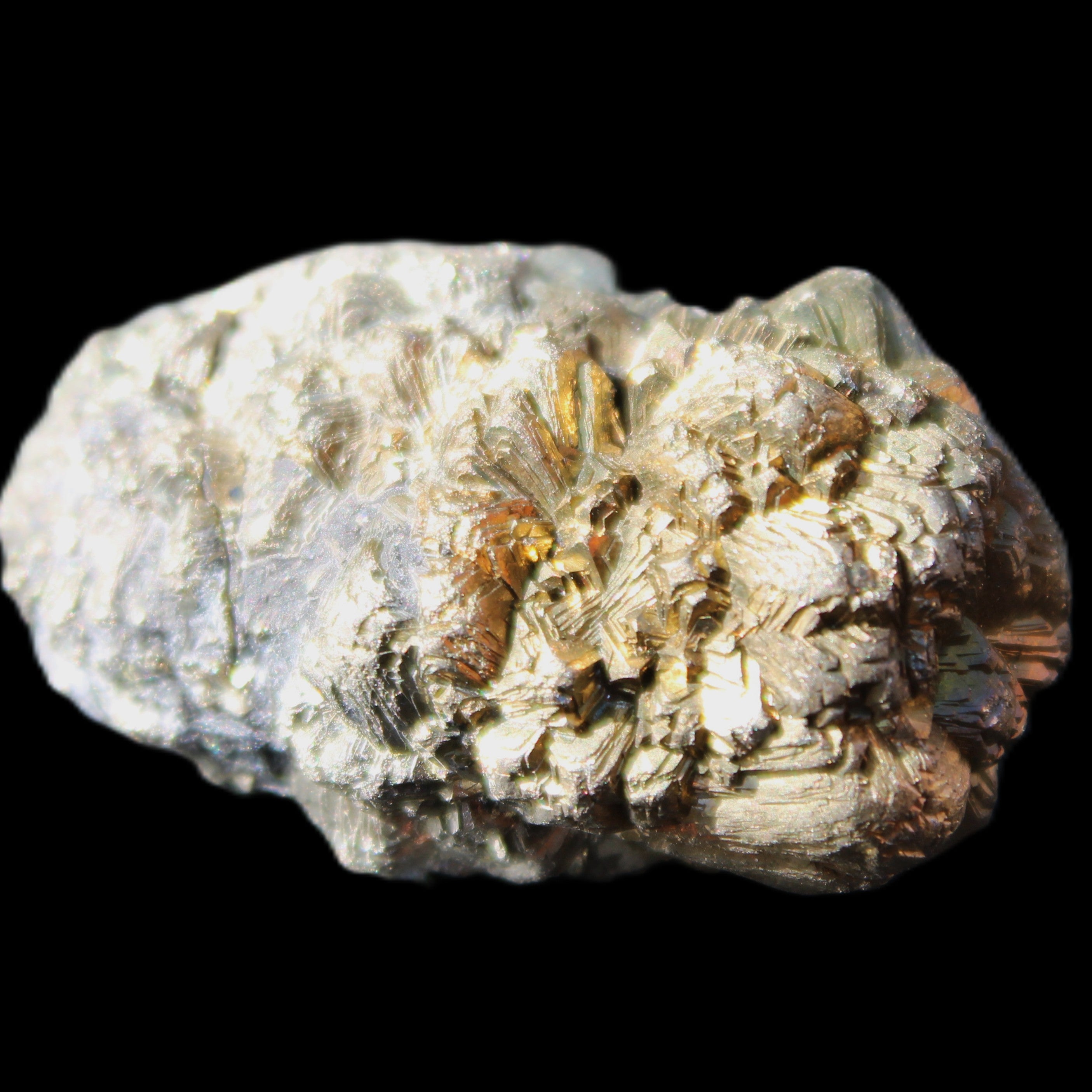 Chalcopyrite cluster from Pakistan 36*20*20mm 44.5g in sunlight - Rocks and Things Store