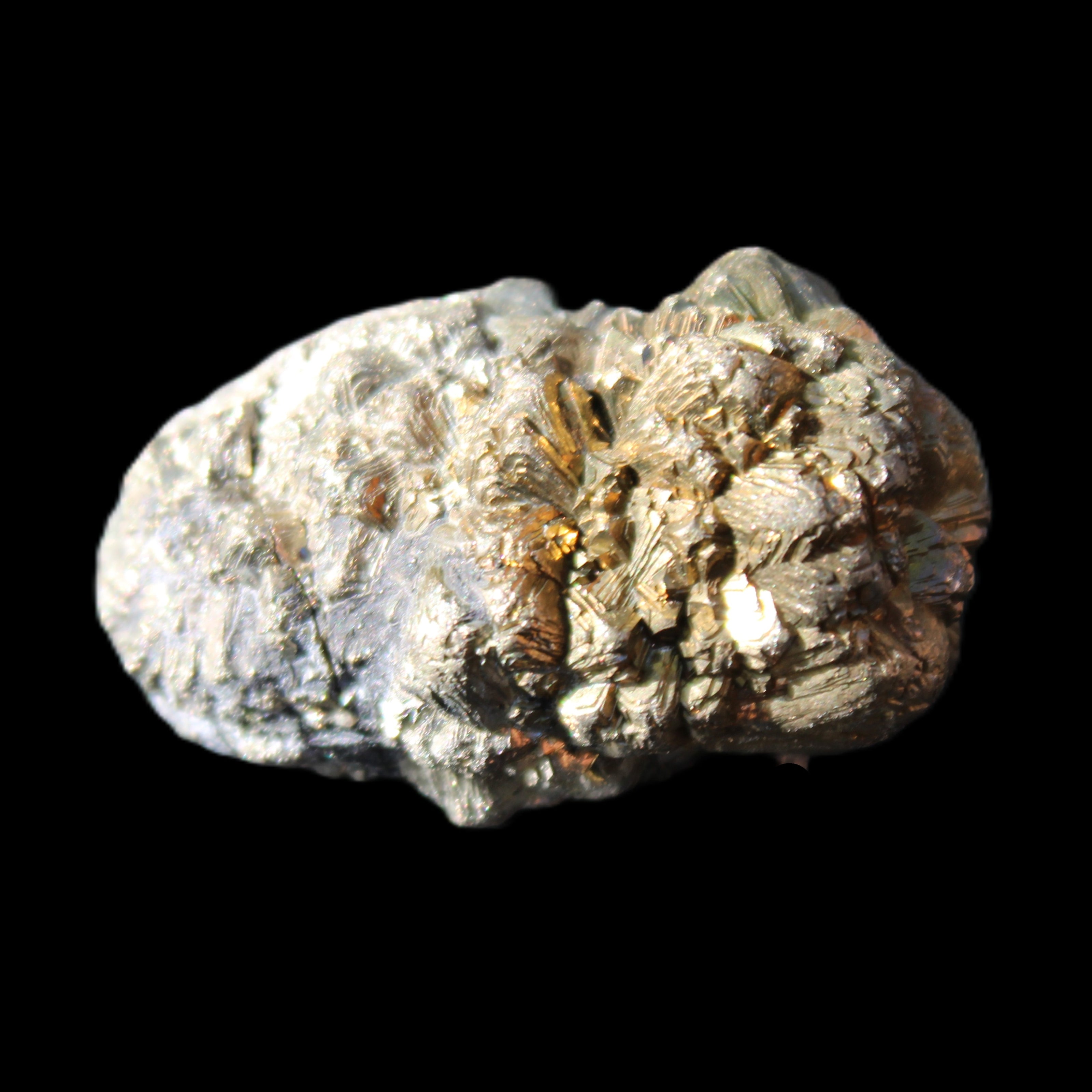 Chalcopyrite cluster from Pakistan 36*20*20mm 44.5g in sunlight - Rocks and Things Store