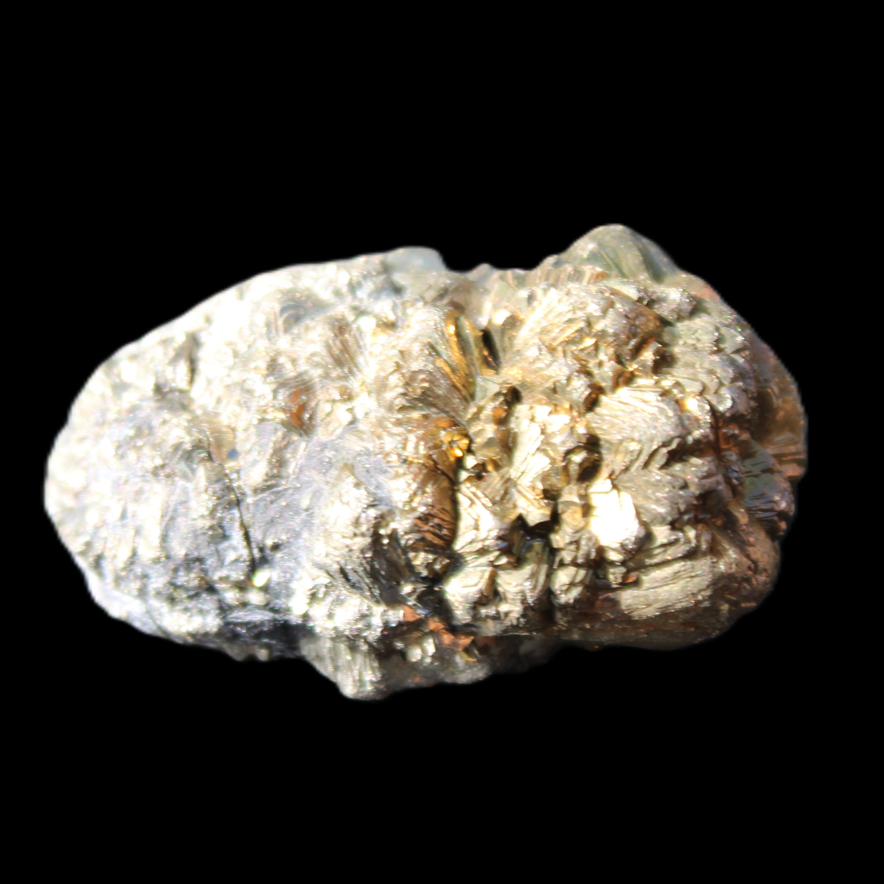 Chalcopyrite cluster from Pakistan 36*20*20mm 44.5g in sunlight - Rocks and Things Store