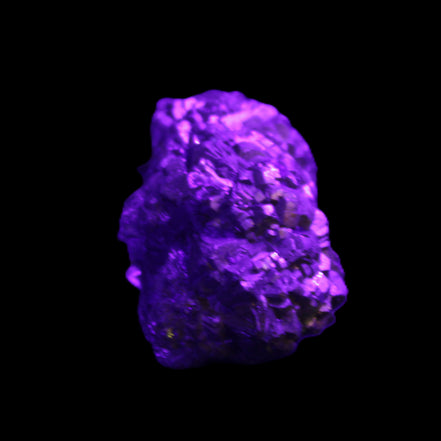 Chalcopyrite cluster from Pakistan 35*25*24mm 48g in UV light - Rocks and Things Store