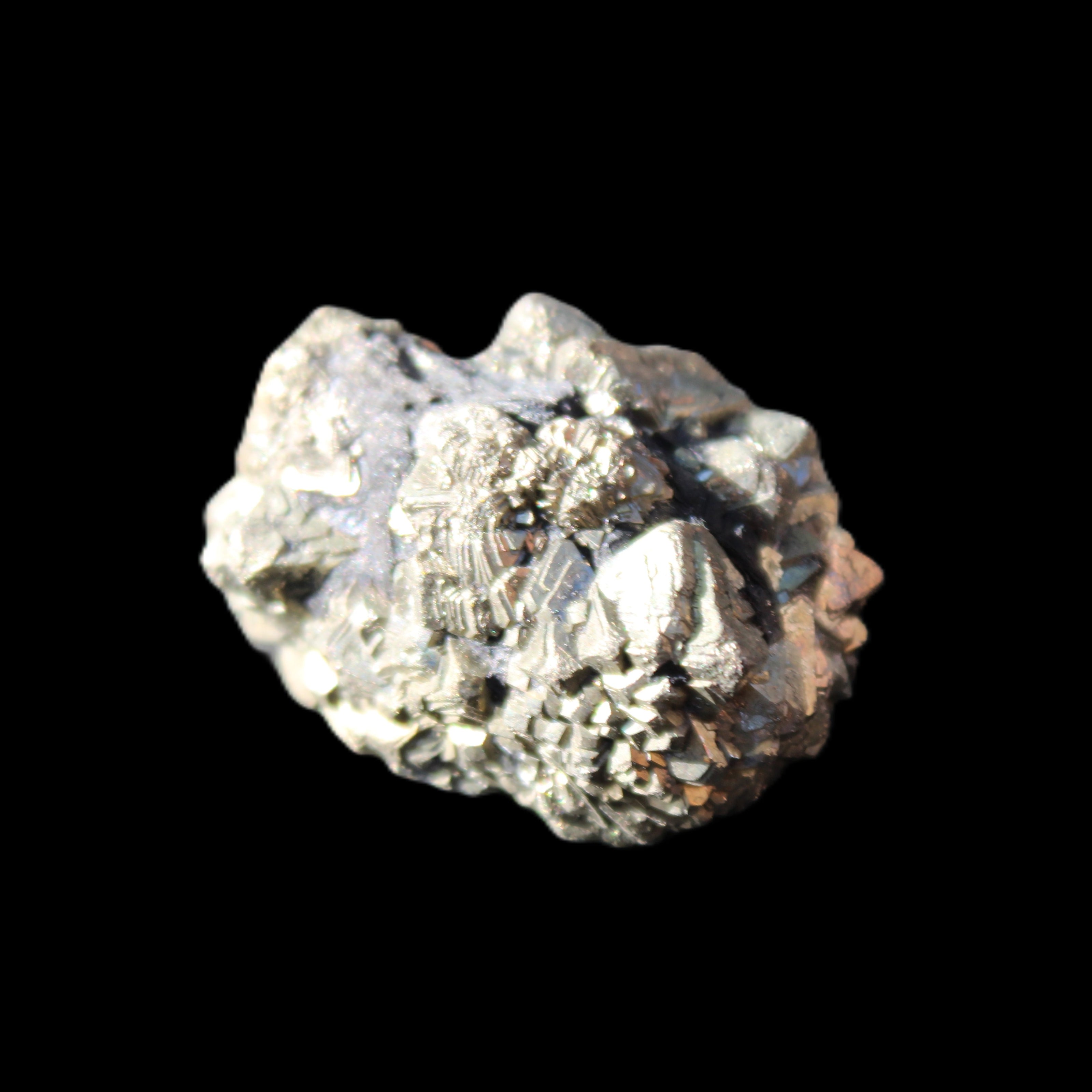 Chalcopyrite cluster from Pakistan 35*25*24mm 48g in sunlight - Rocks and Things Store