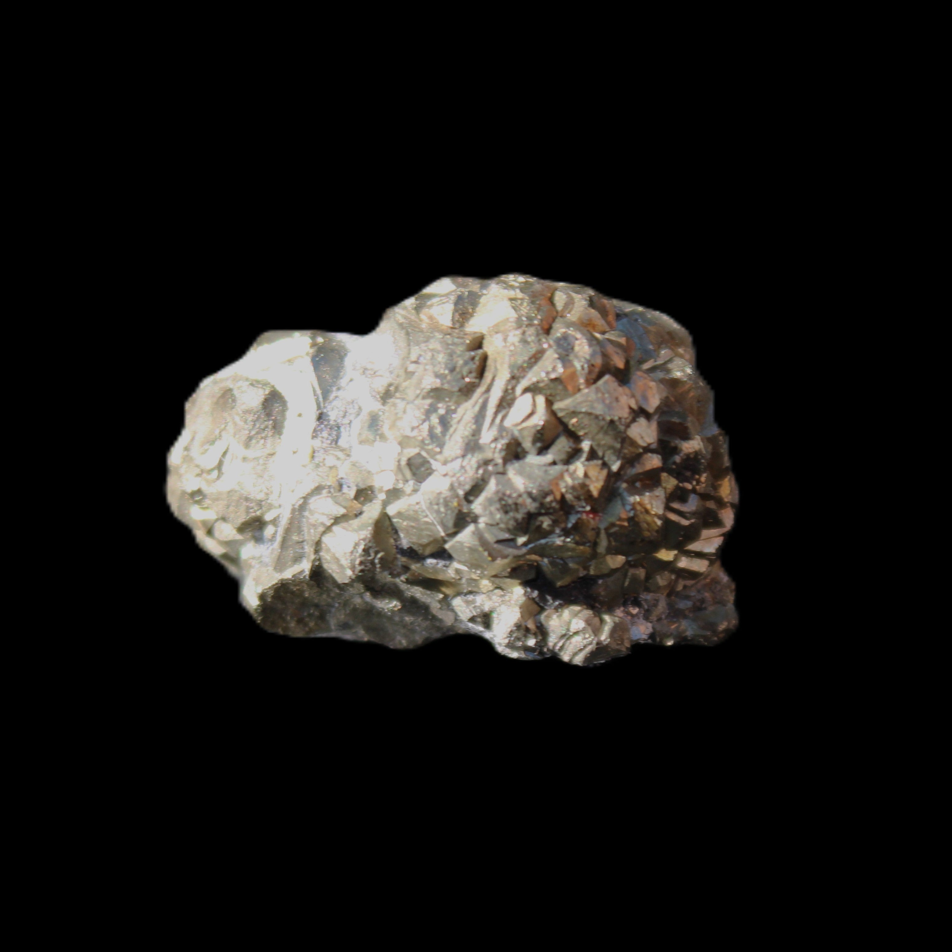 Chalcopyrite cluster from Pakistan 23*15*15mm 13.5g in sunlight - Rocks and Things Store