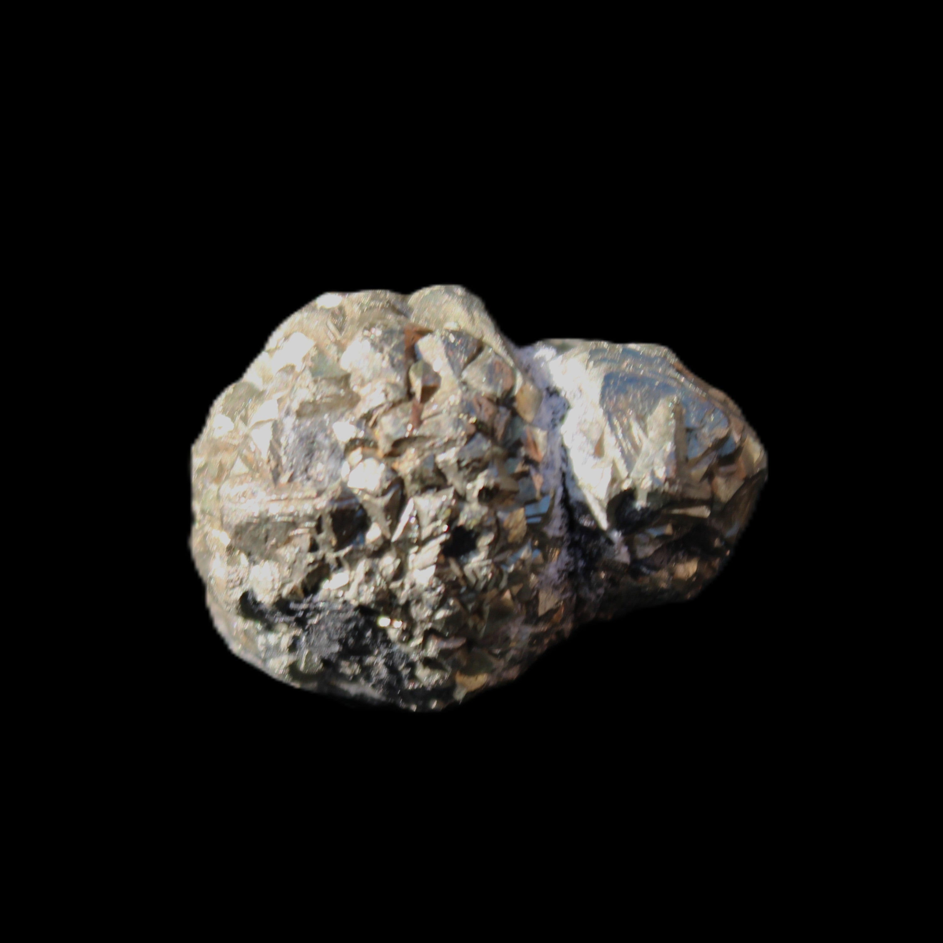 Chalcopyrite cluster from Pakistan 23*15*15mm 13.5g in sunlight - Rocks and Things Store