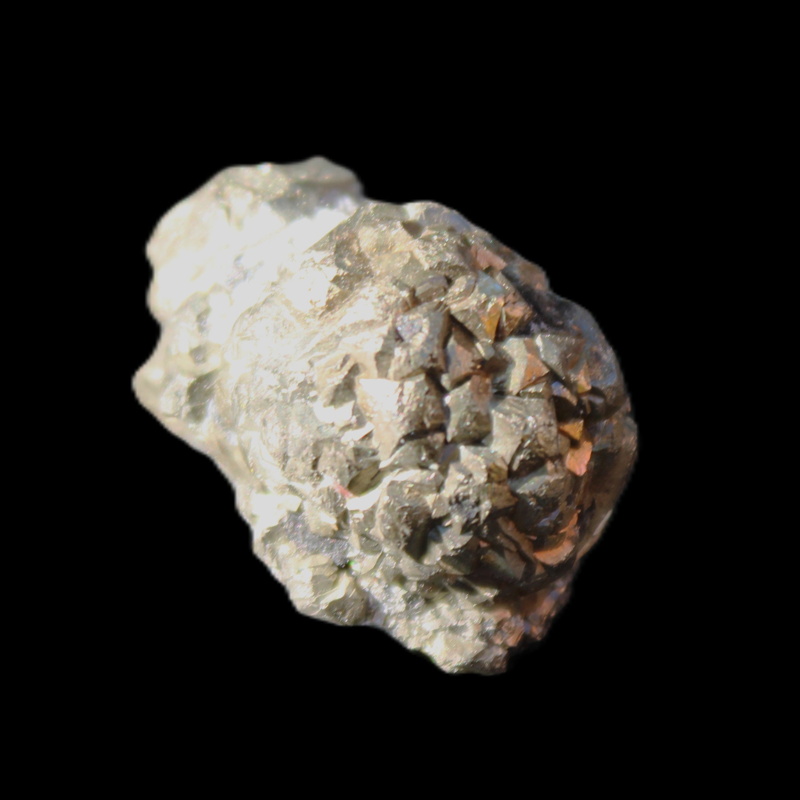 Chalcopyrite cluster from Pakistan 23*15*15mm 13.5g in sunlight - Rocks and Things Store