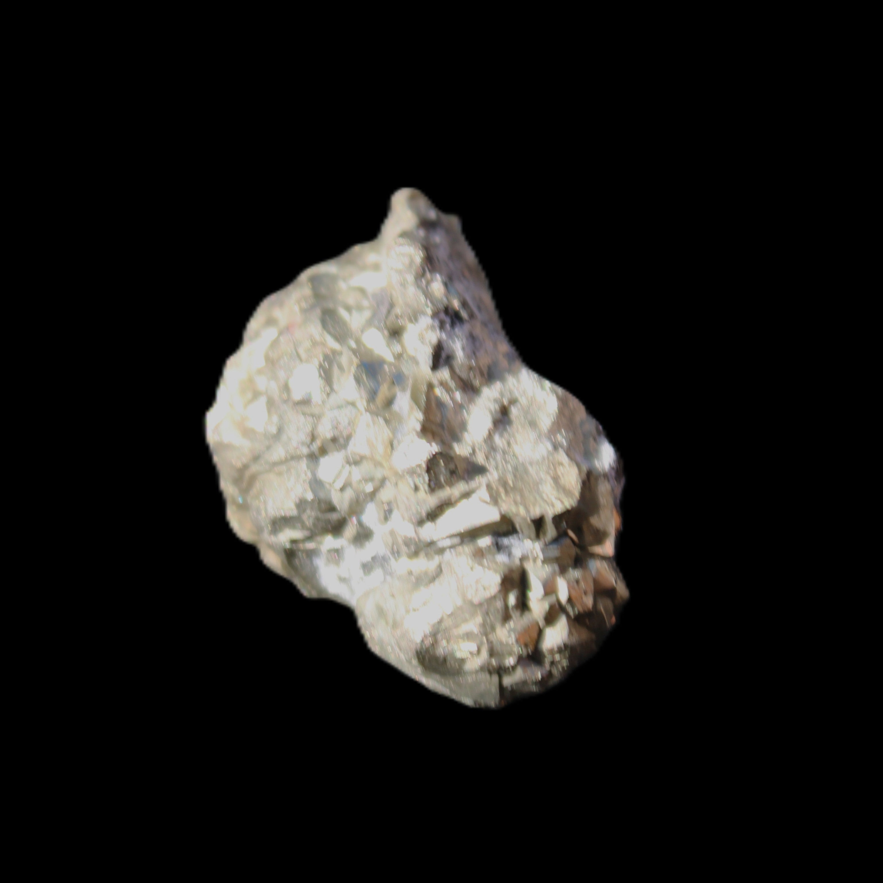 Chalcopyrite cluster from Pakistan 23*15*15mm 13.5g in sunlight - Rocks and Things Store