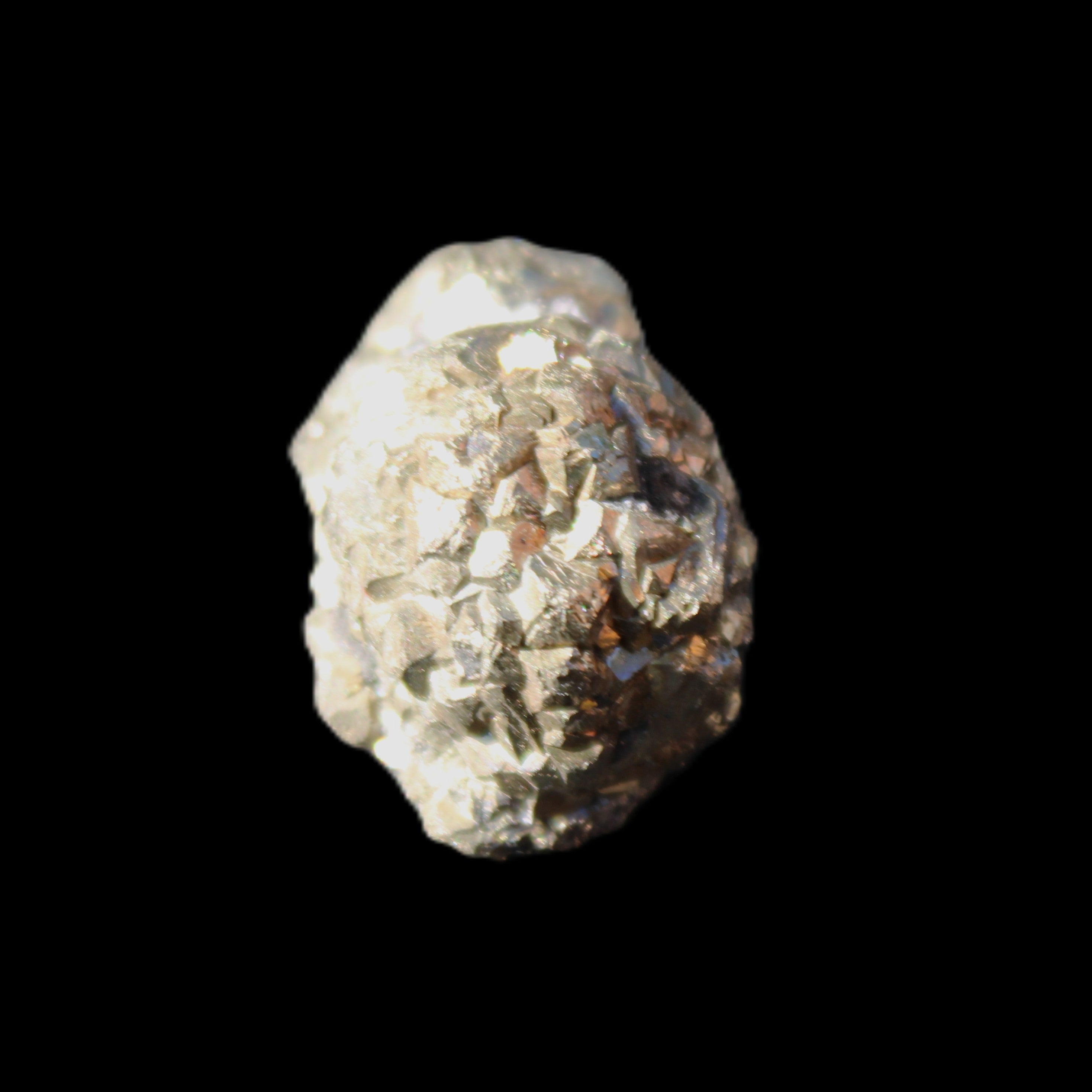 Chalcopyrite cluster from Pakistan 23*15*15mm 13.5g in sunlight - Rocks and Things Store