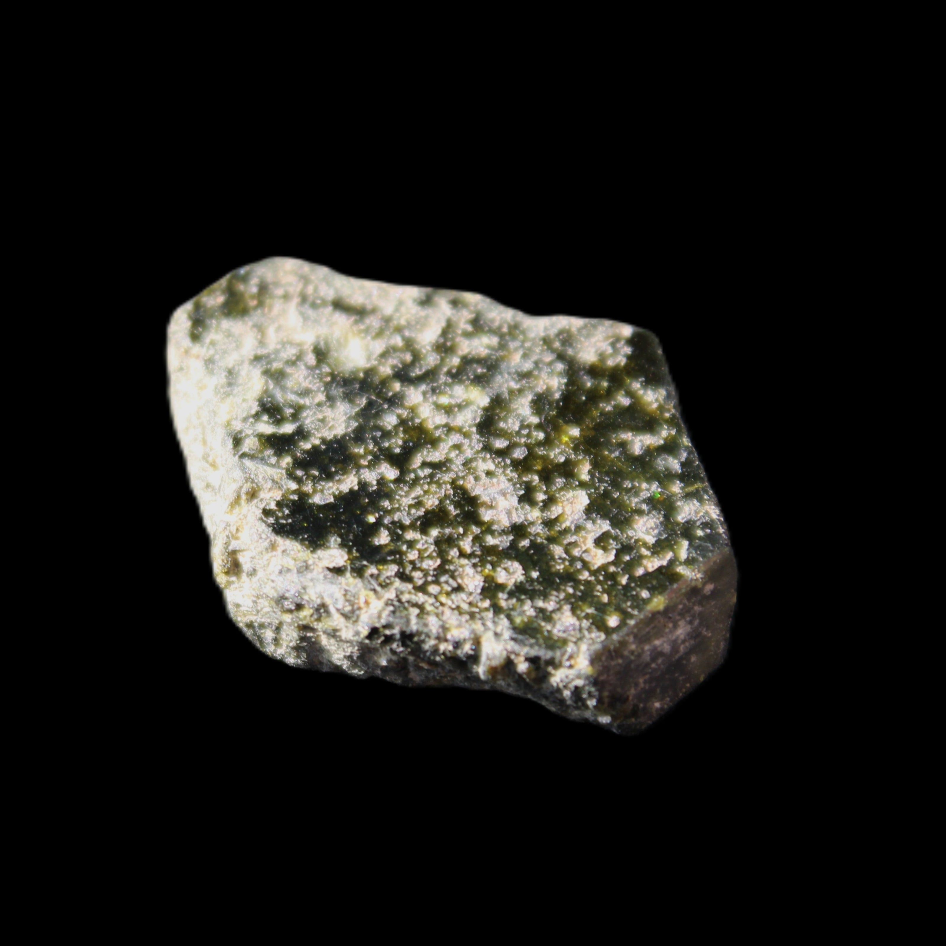 Magnetic Epidote hexagon crystal 24-27mm 7-9g in sunlight - Rocks and Things Store