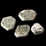 Magnetic Epidote 4 hexagon crystals 11-21m 10g in sunlight - Rocks and Things Store
