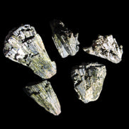 Epidote 5 floral crystal clusters 22-38mm 32.7g in sunlight - Rocks and Things Store