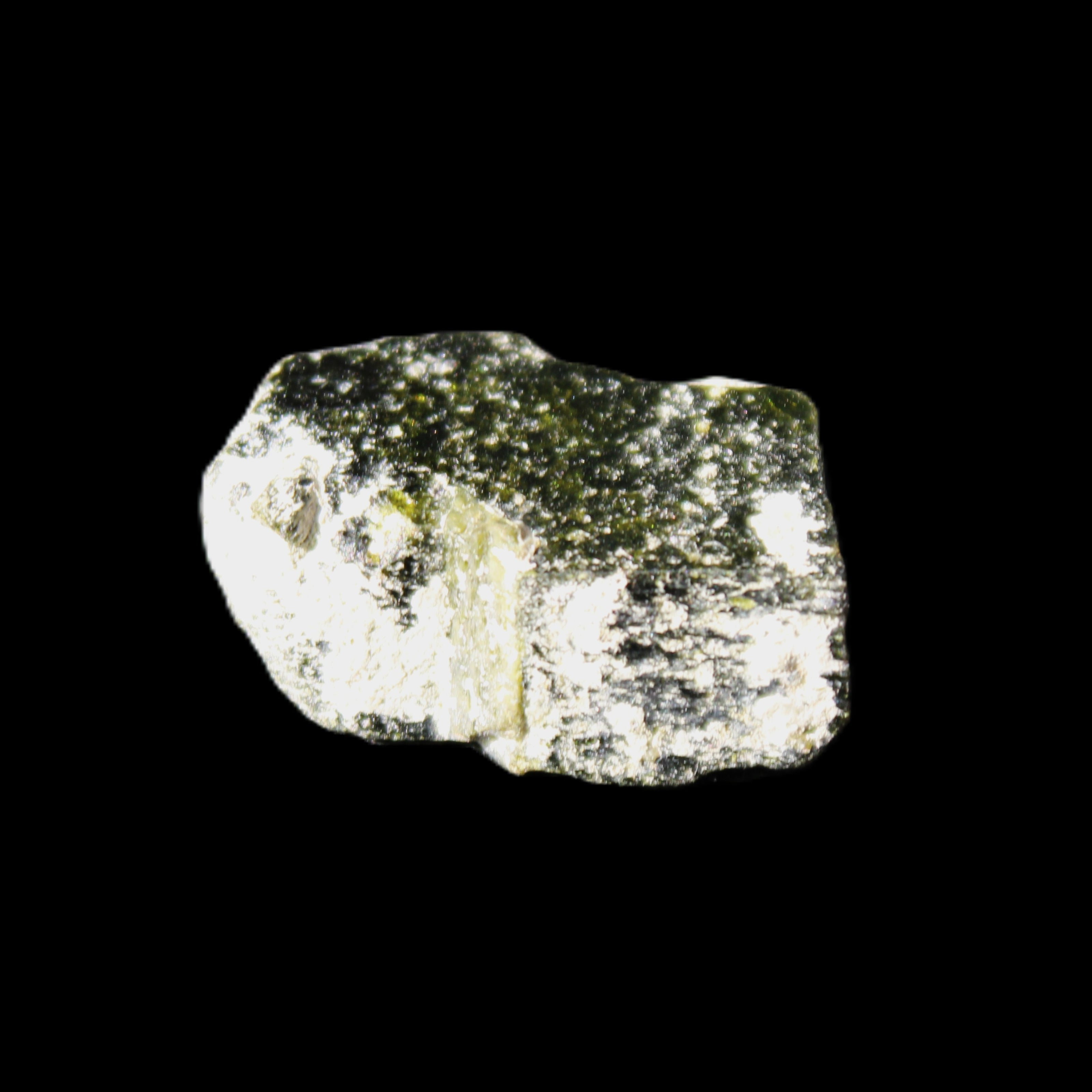 Magnetic Epidote irregular hexagon crystals 22-27mm 5-7g in sunlight - Rocks and Things Store