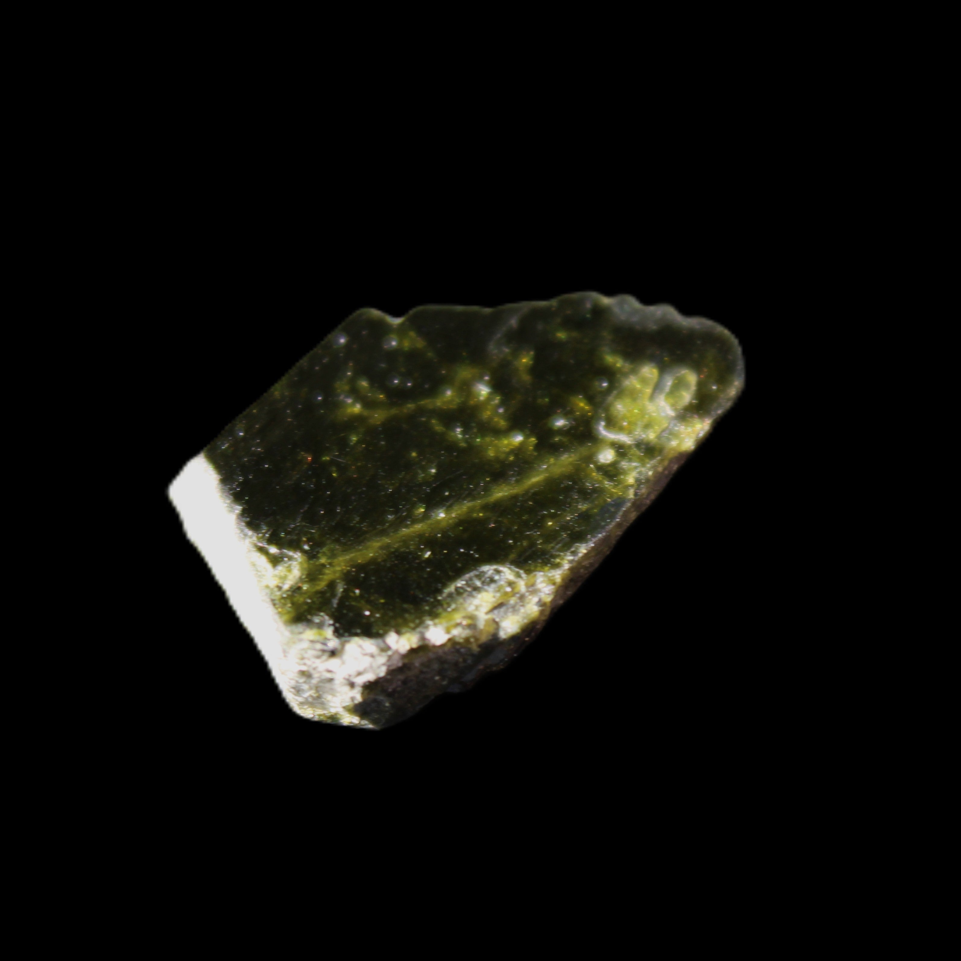 Magnetic Epidote irregular hexagon crystals 22-27mm 5-7g in sunlight - Rocks and Things Store